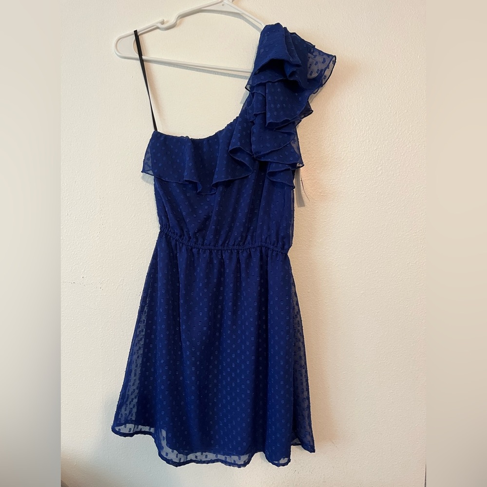 One Shoulder dress, Size S, Color: Royal blue Brand: Xhilaration  NWT